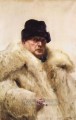 Autorretrato con piel de lobo en Suecia Anders Zorn